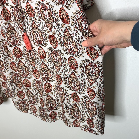 DR2 Floral Boho Dress Cream Size S - Picture 7 of 10